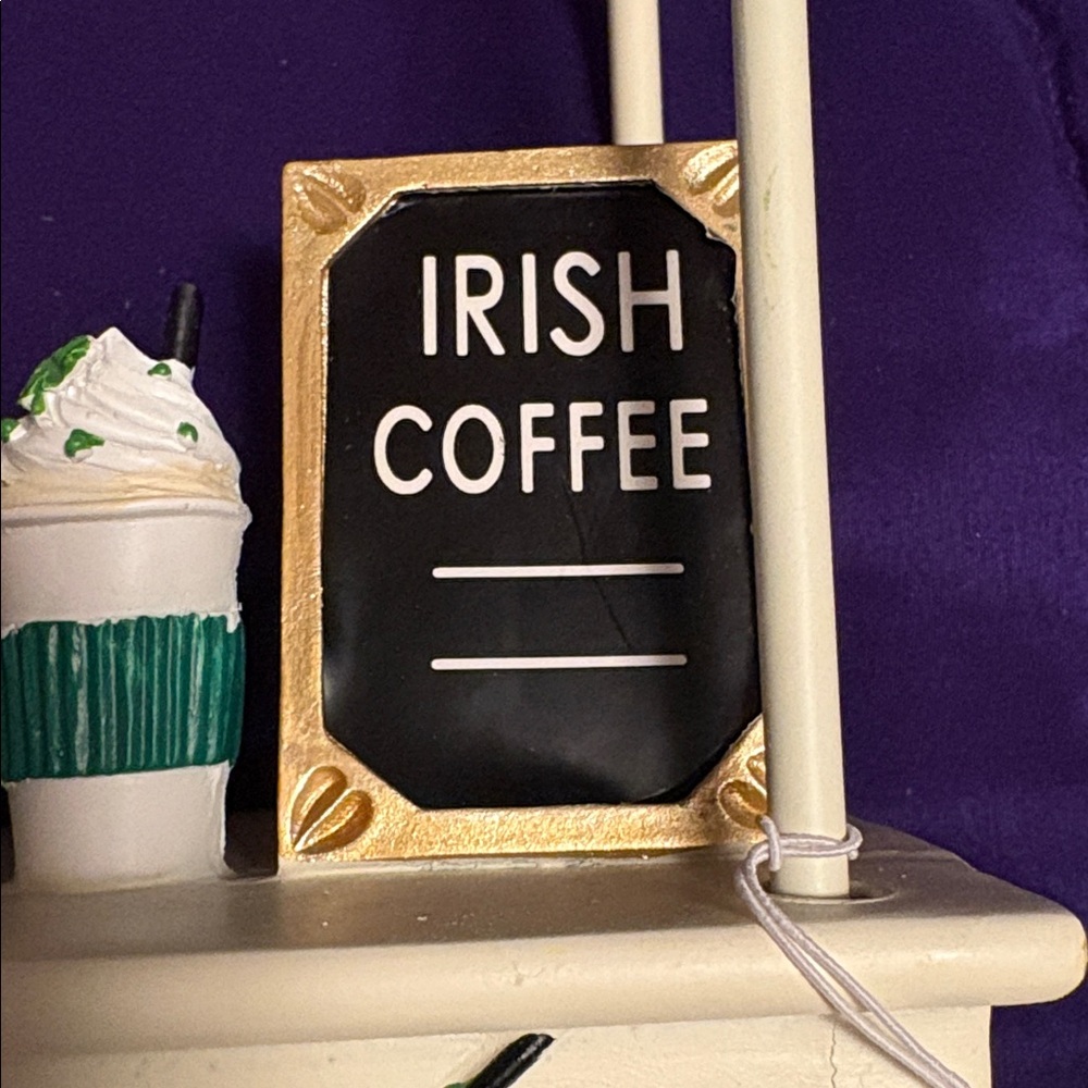 Green and White Coffee Stand Decor - Picture 5 of 17